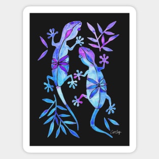 gecko indigo Sticker